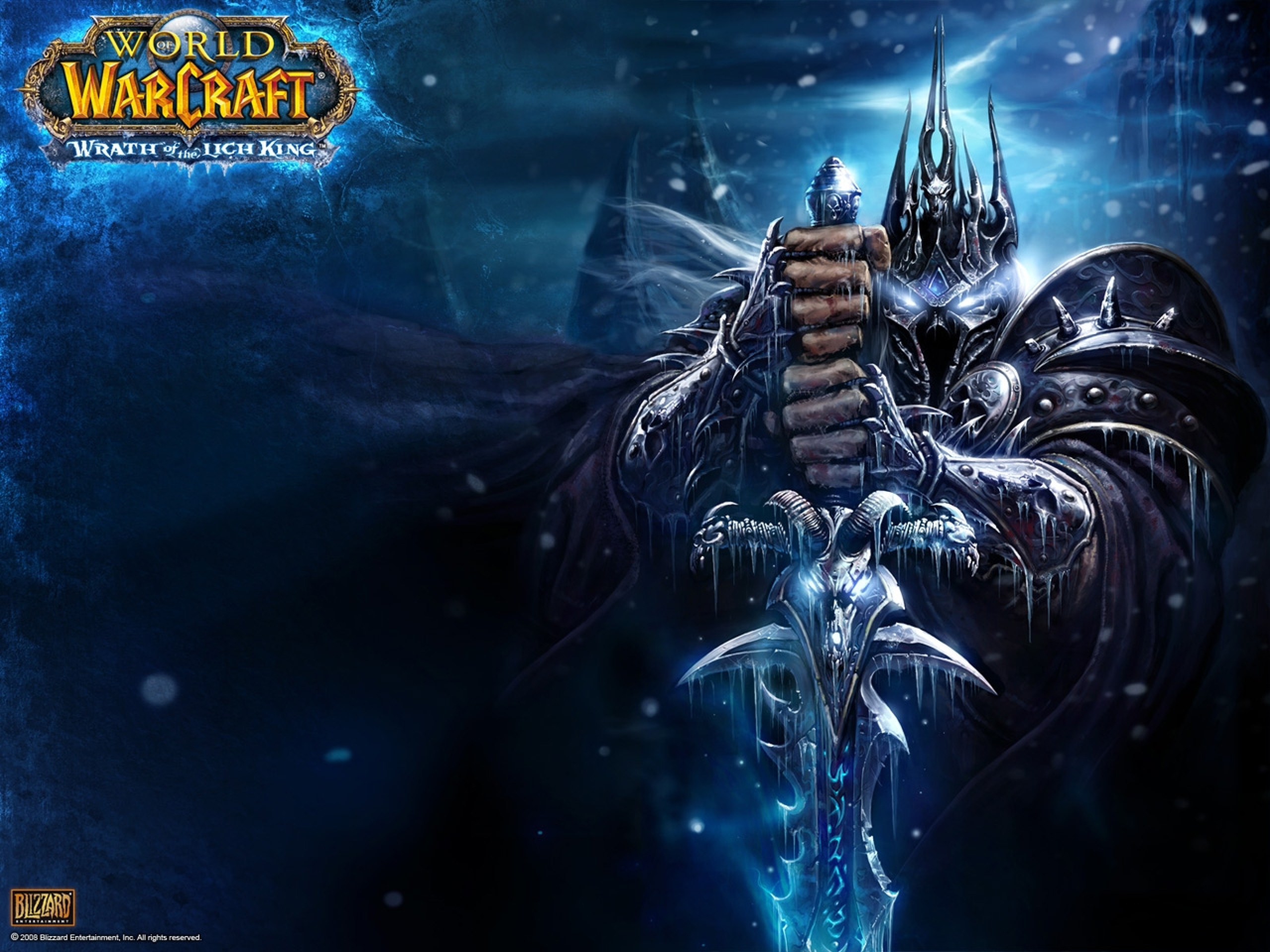 The Lich King with Frostmourne in World of Warcraft: Wrath of the Lich King